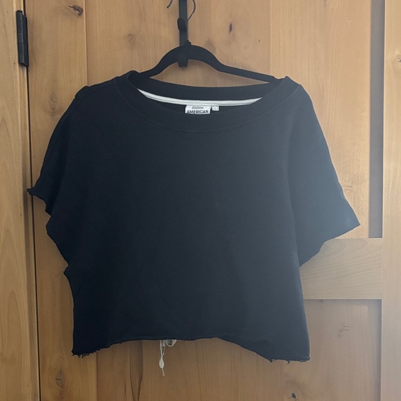 Good American Tops - Good American Classic Black Crop Top size 3